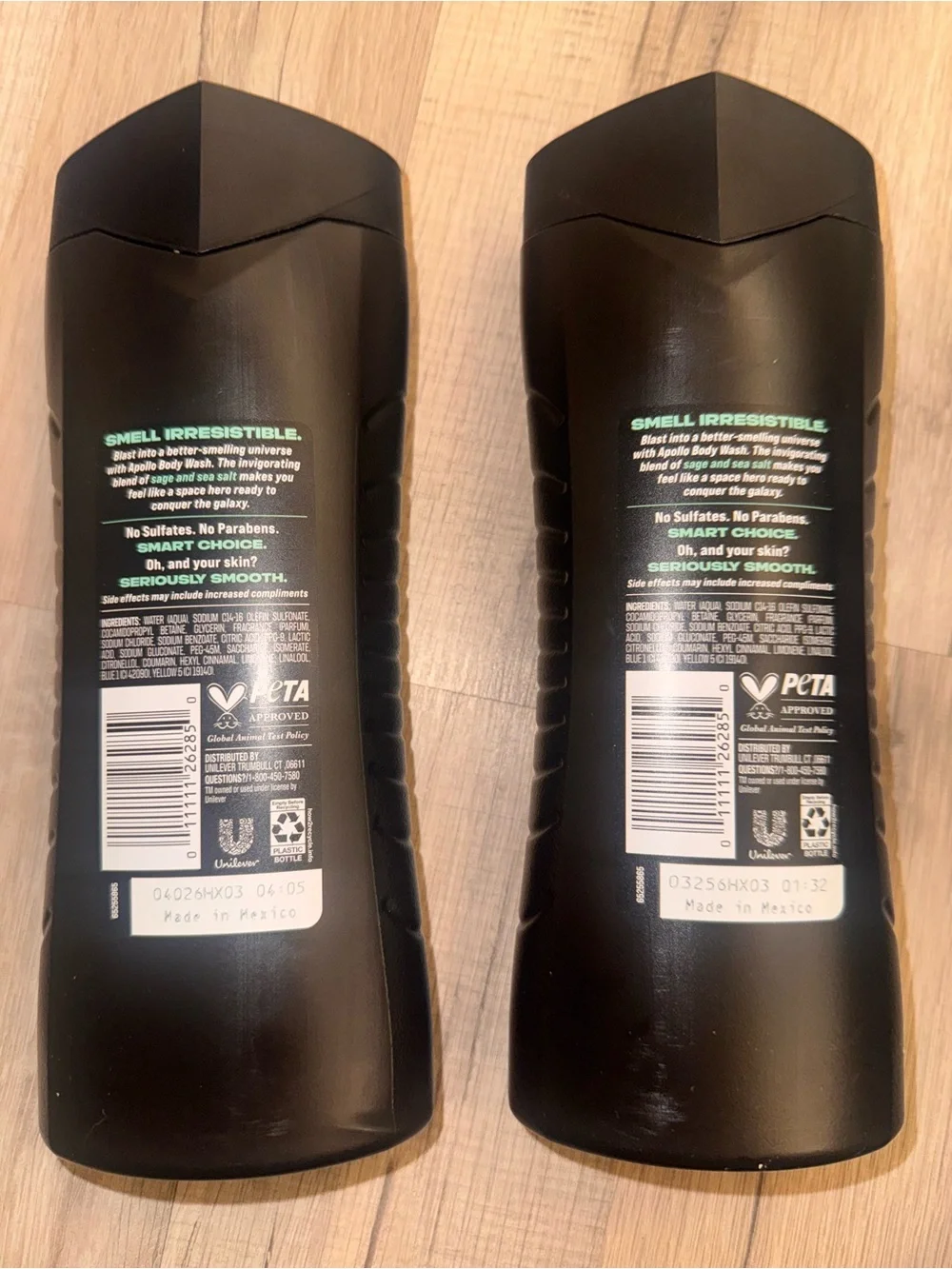 AXE Apollo Sage & Sea Salt Moisturizing Body Wash — Black